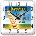 35 CM KARE BOMBE CAM DUVAR SAATİ