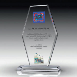 kristal plaket