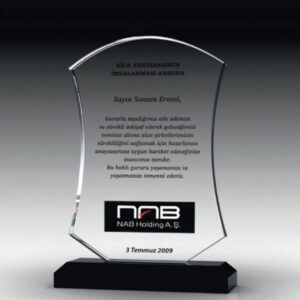 kristal plaket